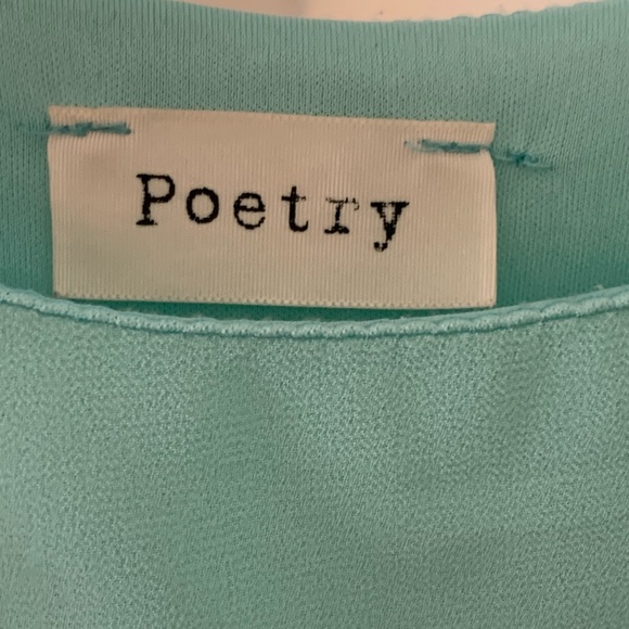 Aquamarine Crop Tank Top - Picture 3 of 3